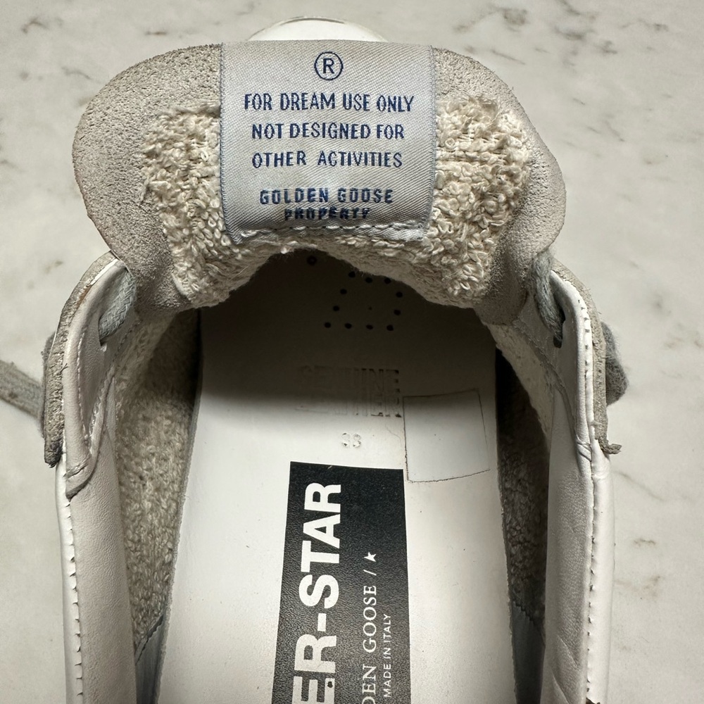 Golden Goose Super-Star Sneakers with Brown Accent - Picture 10 of 16
